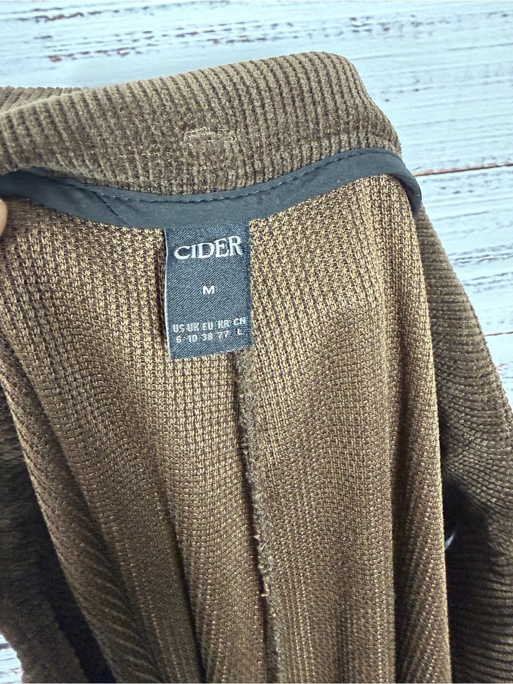 NWOT Cider Brown Corduroy Wide-Leg Pants – Size M - Picture 2 of 7